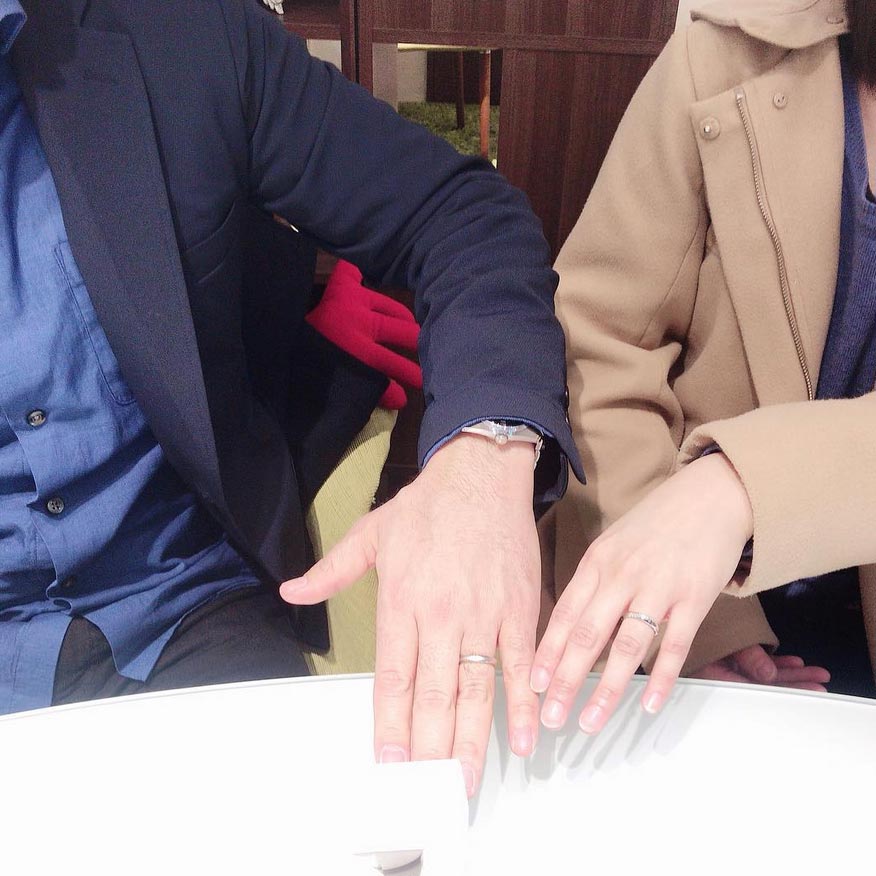 結婚指輪ご成約のお客様　マサ様ご夫妻　静岡県焼津市